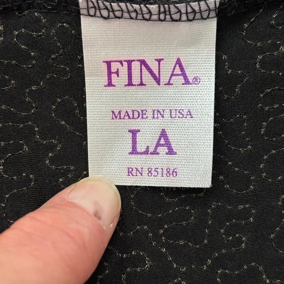 1920's Style Black  Sequin  Mini Dress  w/ Fringe by Fina LA - Picture 7 of 12